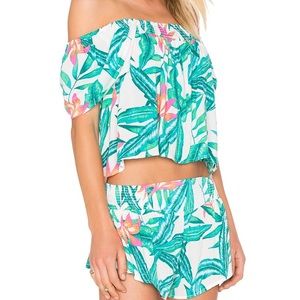 PANAMA PALMS TOP IN MULTI